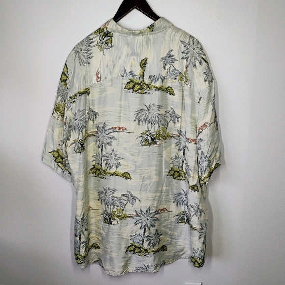 Vintage Roundtree & Yorke 100% Silk Hawaiian Shirt Mens XXL Tropical Vacation - Picture 4 of 12